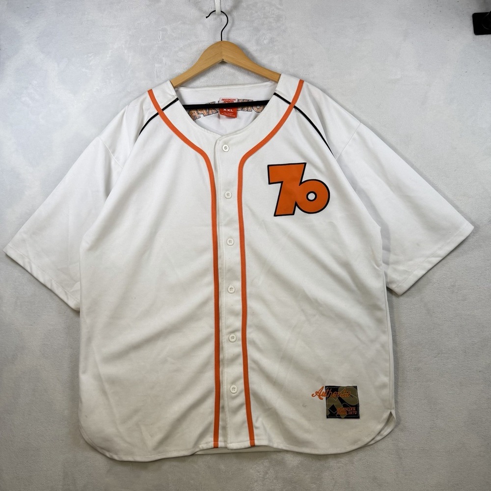 Brooklyn Xpress 70 Jersey Men's 2XL White Street Baseball